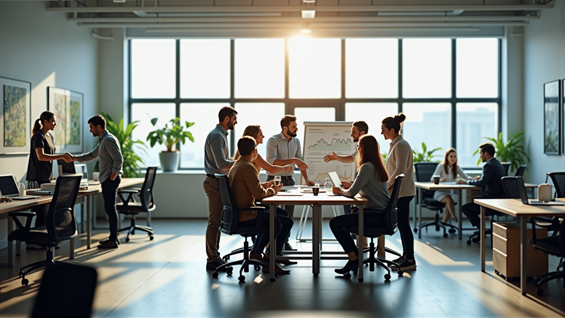 Office with teamwork