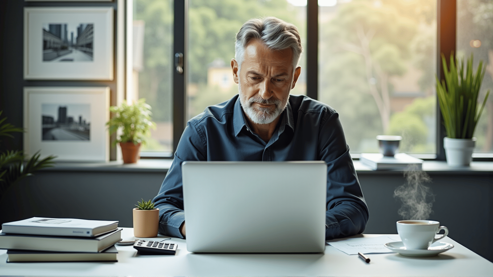 Blogger writing investment articles